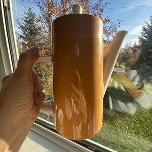 Vintage Tan Ceramic Coffee Pot